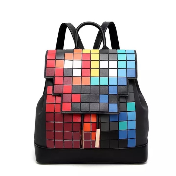 Handbags - 😱 Geometric Backpack Rubik’s Cube Purse